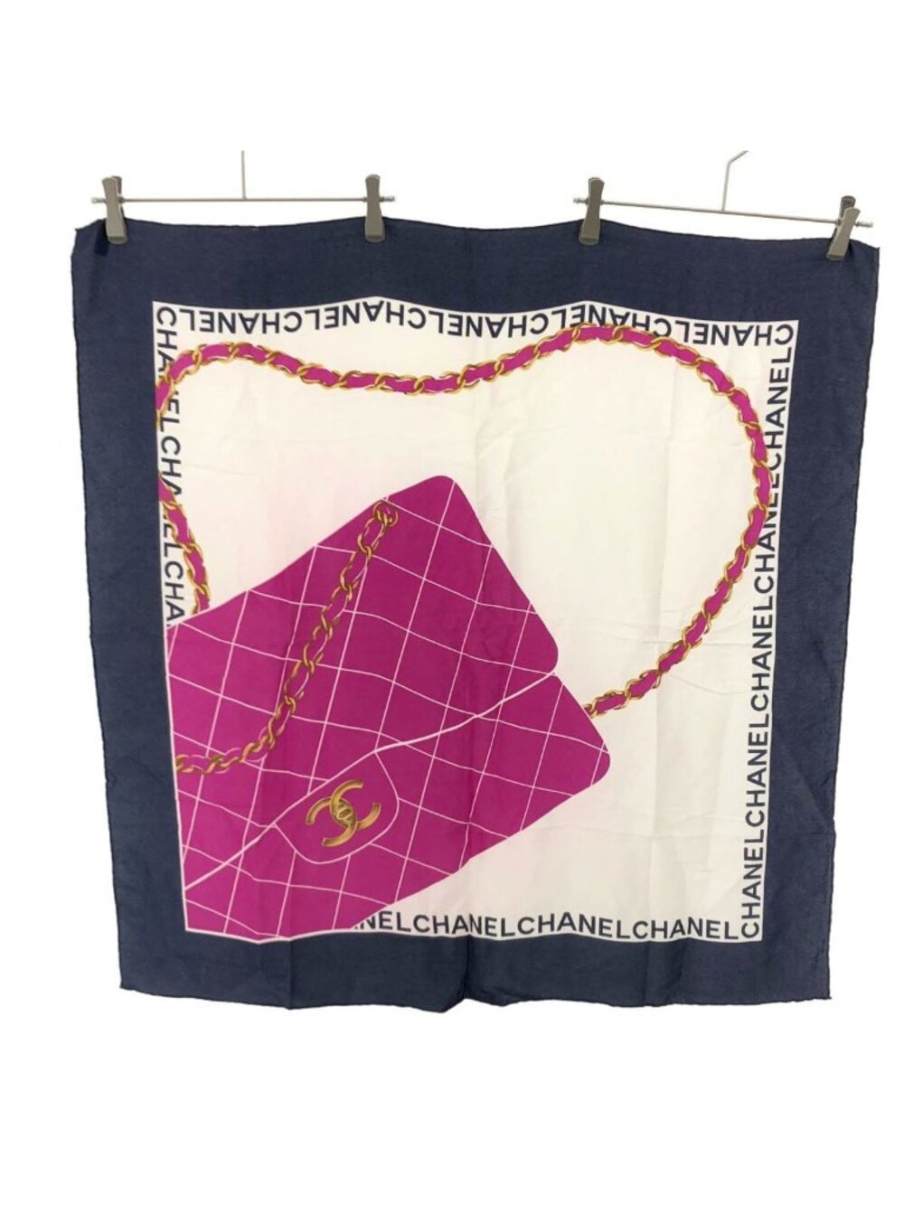 Chanel Quilted Silk Scarf